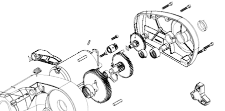 Lewmar Gen 2 Windlass Gears and Shaft Kit