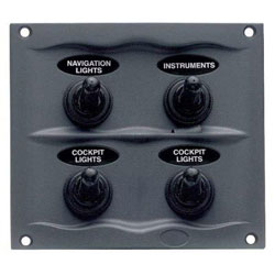 BEP 900 Compact Series 4 Way Spray Proof Switch Panel
