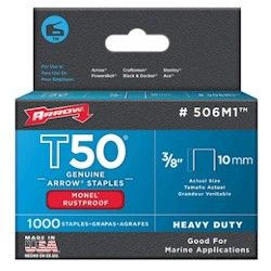 Arrow T50 Monel Staples - 3/8