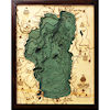 WoodChart Lake Tahoe - Smaller Size