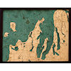 WoodChart Grand Traverse Bay & Leelanau Peninsula - Larger Size