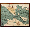WoodChart Straights of Mackinac