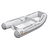 Zodiac Rigid Hull Inflatable (RIB) 11' 2" Gray/ Lt. Gray PVC, 2013