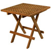 SeaTeak Square Folding Deck Table