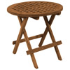 SeaTeak Round Folding Deck Table