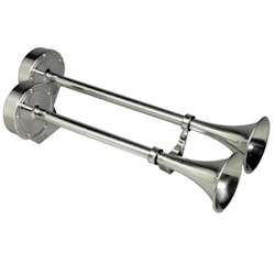 Low Tone 16-1/8 Amarine-made 12v Marine Boat Stainless Steel Single Trumpet Horn 
