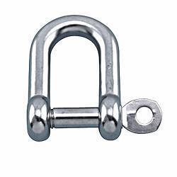 Boat/Marine/Sail Shade 4mm 316 STAINLESS STEEL CAPTIVE PIN DEE D-SHACKLE M4 