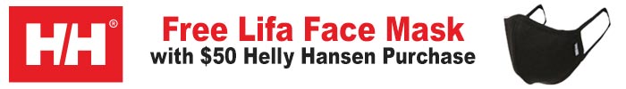 Free Lifa Face Mask with $50 Helly Hansen Purchase