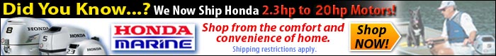 Honda Outboard Motors can now be Shipped!