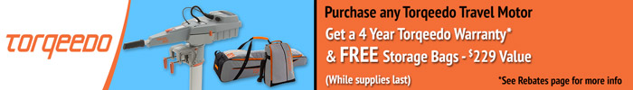 Torqeedo Travel Promo - Free Set of Travel Storage Bags with Purchase + Warranty