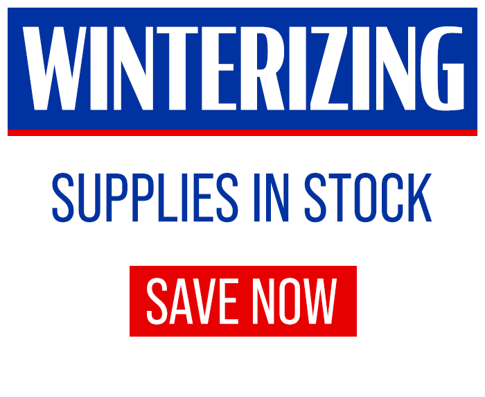 Winterizing - In stock, save now