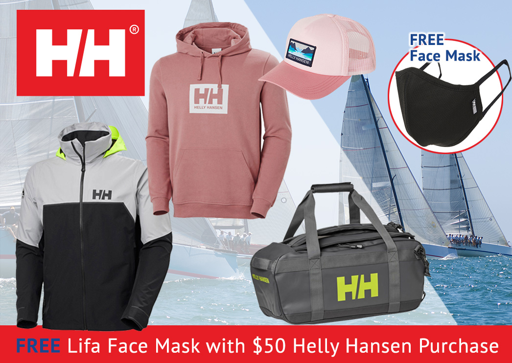 Free Lifa Face Mask with $50 Helly Hansen Purchase