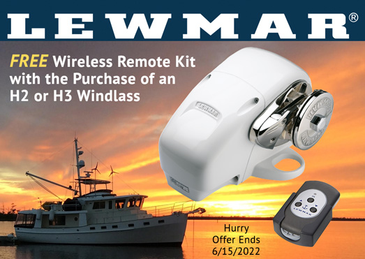 Free wireless remote kit with H2 or H3 windlass purchase.