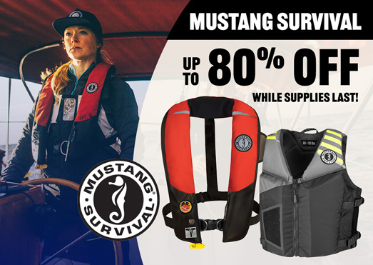 Mustang Survival Up to 80% Off While Supplies Last!