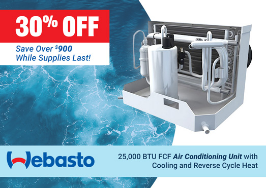 Save Over $900 on Webasto 25K BTU A/C Unit with Cooling and Reverse Cycle Heat - While Supplies Last!