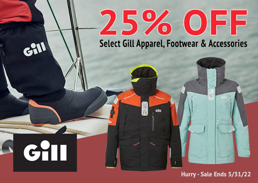 25% Off Gill Apparel, Footwear & Accessories