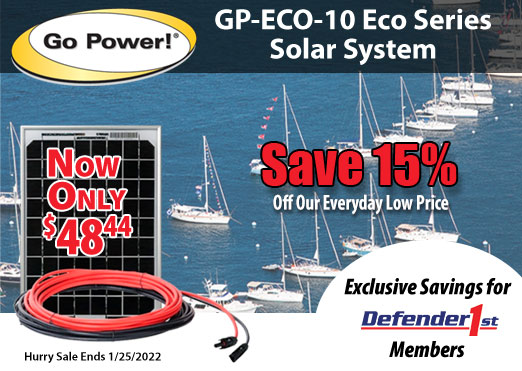 Go Power! GP-ECO-10 Eco Series Solar System Save 15%
