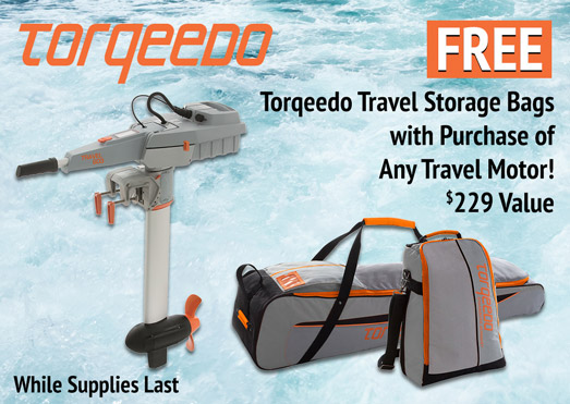 Torqeedo Travel Promo - Free Set of Travel Storage Bags with Purchase