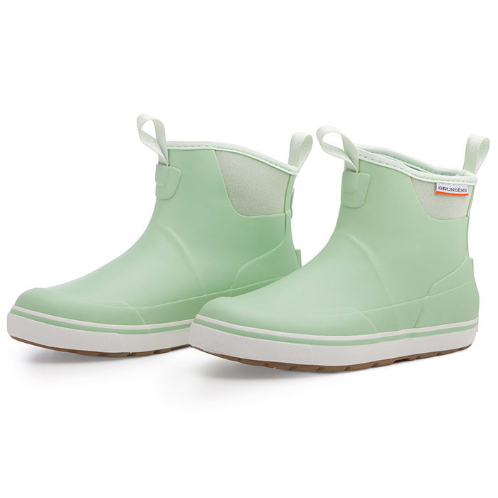 Grundens Women's Deck-Boss Ankle Boot - Sage Green, Size 9