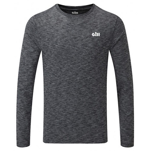 Gill Men's Long Sleeve Holcombe Crew - Charcoal, X-Large