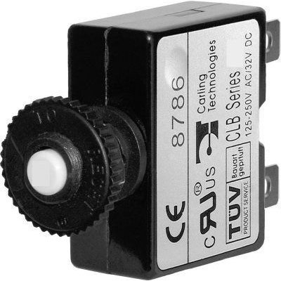 Blue Sea Systems Push Button Reset-Only Circuit Breaker- 10 Amp (7054)