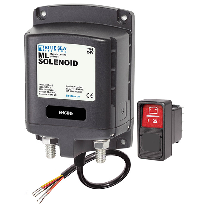 Blue Sea Systems ML-Series Solenoid Switch - 24 Volt DC - Scratch & Dent