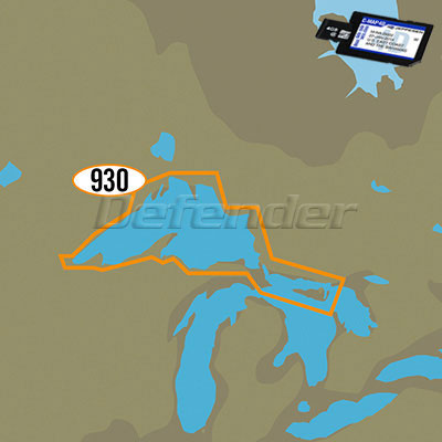 C-MAP 4D MAX+ LOCAL Electronic Navigation Charts Lake Superior
