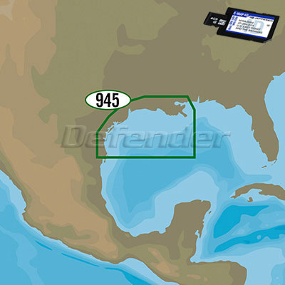 C-MAP 4D MAX+ LOCAL Electronic Navigation Charts New Orleans to Brownsville