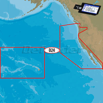 C-MAP 4D MAX+ WIDE Electronic Navigation Charts U.S. West Coast and Hawaii