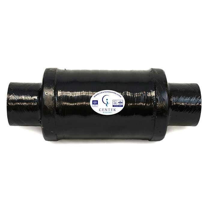 Centek Vernatone MiniMax Round Wet Exhaust Muffler Defender Marine