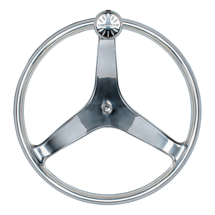 Lewmar Cast Stainless Steel Power Grip Steering Wheel - 5/8