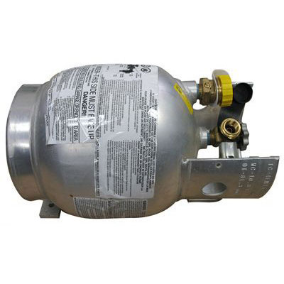 Trident 1410 LPG Propane Gas Cylinder - 10 lbs. Horizontal