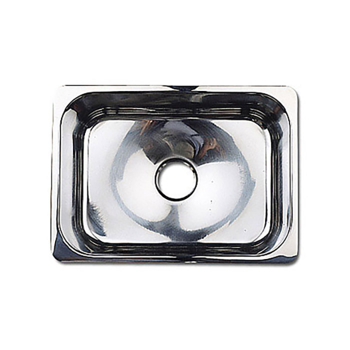 Scandvik 10215 Mirror Finish Stainless Steel Single Sink - Scratch & Dent