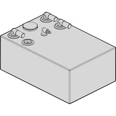 Dometic 40 Hts Hrz Basic Series Waste Water Holding Tank System 34 Gallon Defender Marine