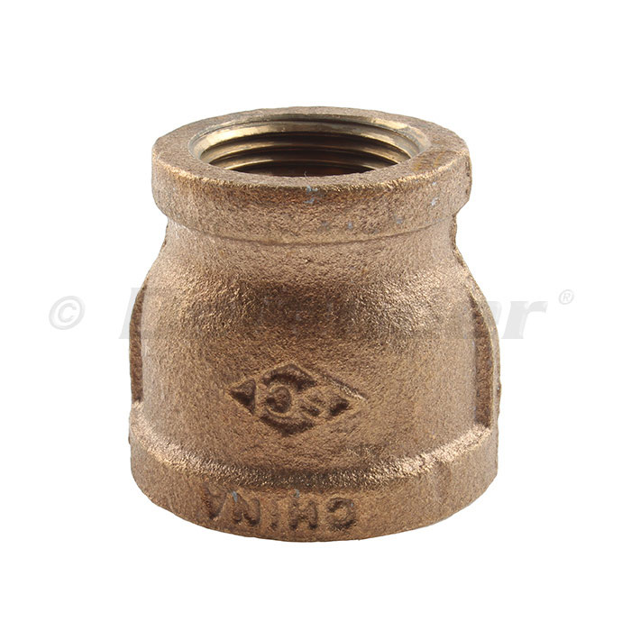 Bronze Pipe Reducer / Adapter Coupler - 1-1/2