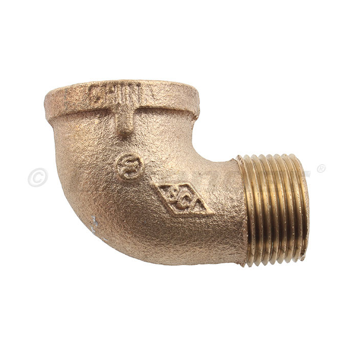 Bronze Pipe 90-deg Street Elbow Male/Female - 1-1/4