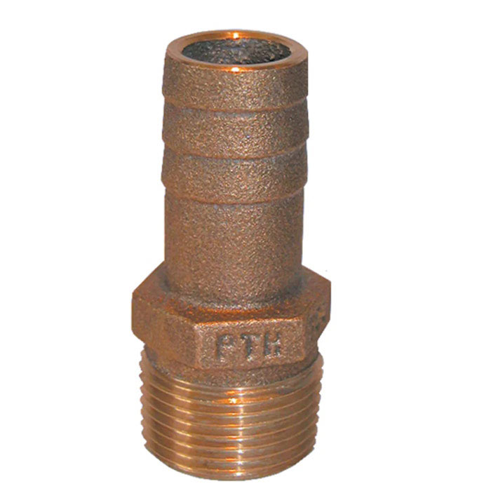 Groco Bronze Pipe to Hose Adapter Fitting - 1-1/4