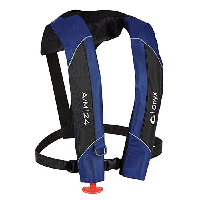 Onyx A/M-24 Automatic / Manual Inflatable PFD / Life Jacket - Blue
