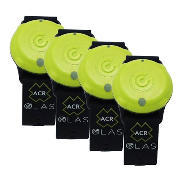 ACR OLAS Tag Wearable MOB Crew Trackers - 4-Pack