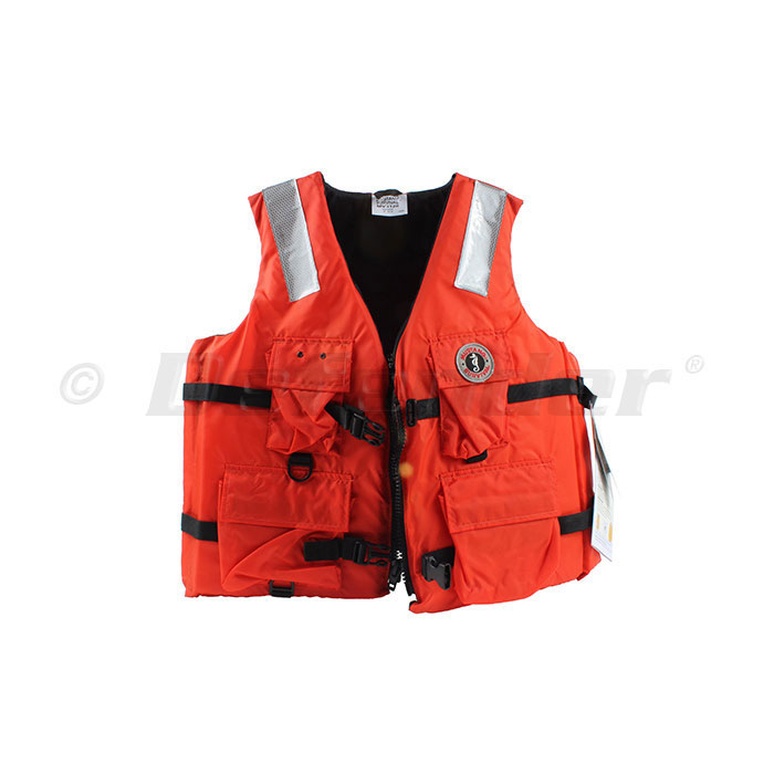 Mustang Four Pocket Commercial / Work Life Jacket / PFD - Large