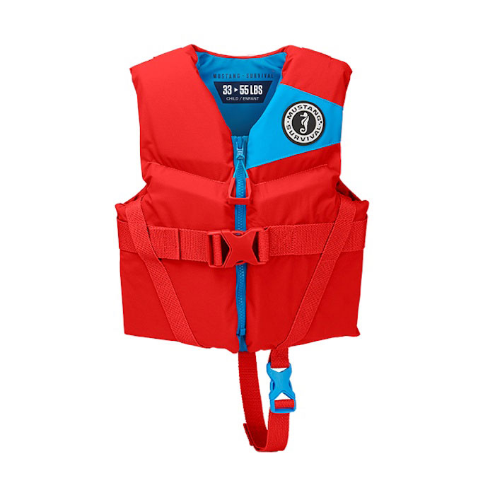 Mustang Rev Child Vest / Life Jacket / PFD - Imperial Red