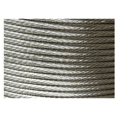 1x19 Stainless Steel Rigging Wire - 1/8 Inch