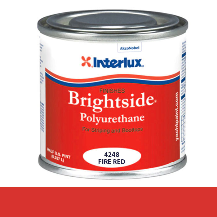 Interlux Brightside Polyurethane 1/2 Pint - Fire Red