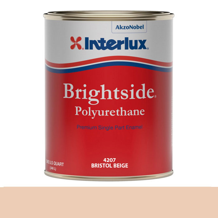 Interlux Brightside Polyurethane Topside Paint - Quart, Bristol Beige