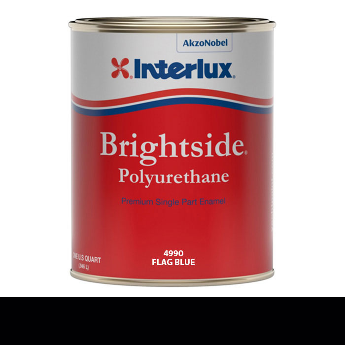 Interlux Brightside Polyurethane Topside Paint - Quart, Flag Blue