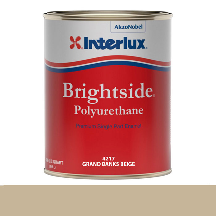 Interlux Brightside Polyurethane Topside Paint - Quart, Grand Banks Beige