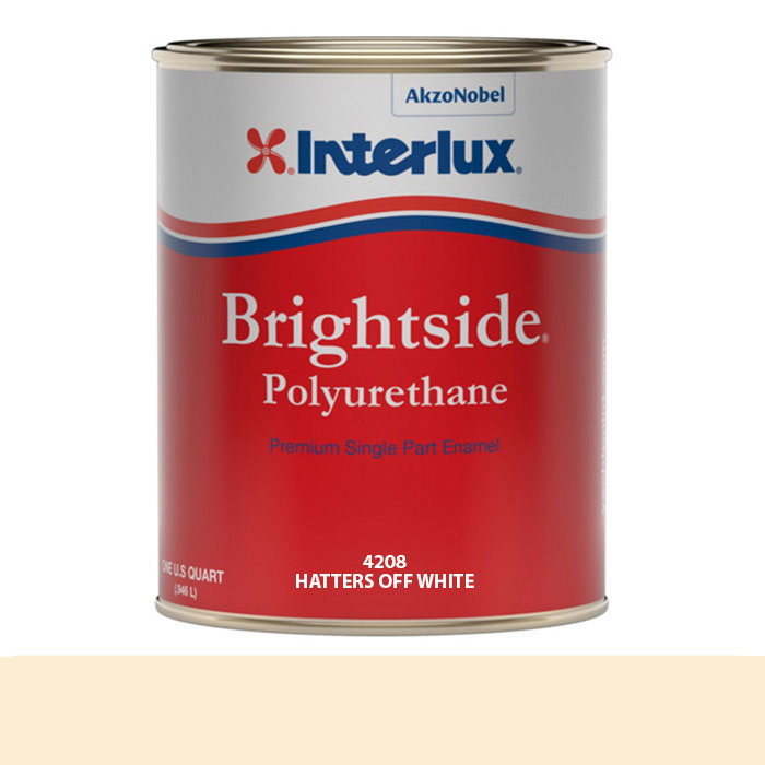 Interlux Brightside Polyurethane Topside Paint - Quart, Hatteras Off-White