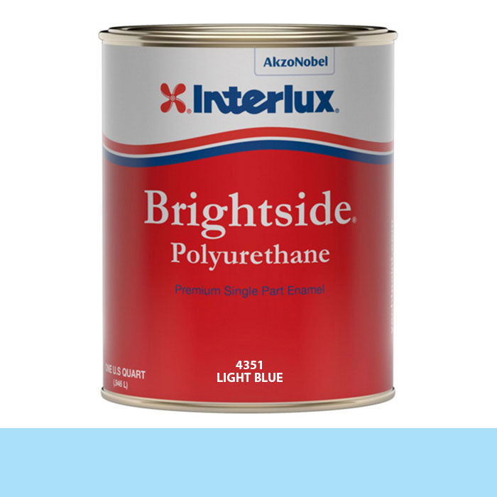 Interlux Brightside Polyurethane Topside Paint - Quart, Light Blue