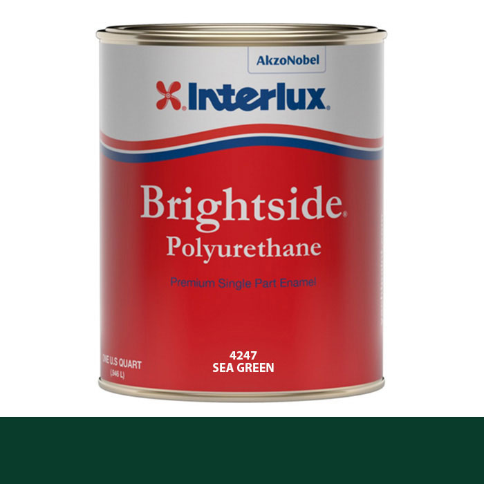 Interlux Brightside Polyurethane Topside Paint - Quart, Sea Green