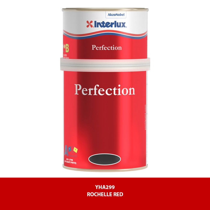 Interlux Perfection Topside Paint, 2-Part, Quart - Rochelle Red